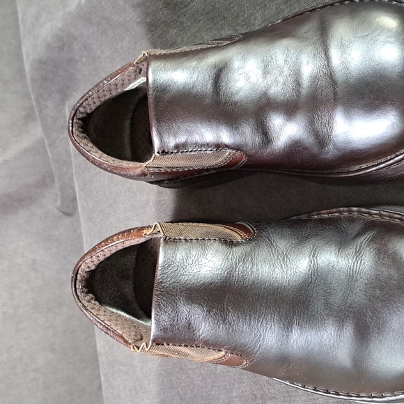 Dr. Martens Orson Brown Smooth + Textured Leather Slip On Loafer VG- US M7 W8 - Picture 8 of 16